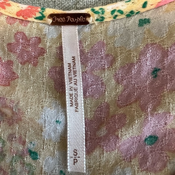 NWOT Free People Callie Printed Floral Tunic - Picture 15 of 15